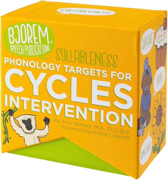 Bjorem Speech Cycles Intervention: Speech Therapy Syllableness Phonology Targets, Children's Phonological Skills by Amy Graham, Speech Pathologist