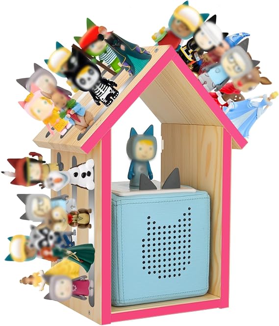 Taladad House for Toniesbox Figures Storage Organizer Shelf Holder Stand