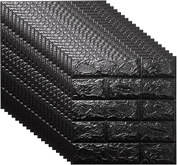 Peel and Stick Foam Wall Tiles 3D Brick Wallpaper, 20 Sheets 13.77"x14.96" Waterproof Faux Stone Wall Panels for Bedroom, Living Room, Feature Wall, Background