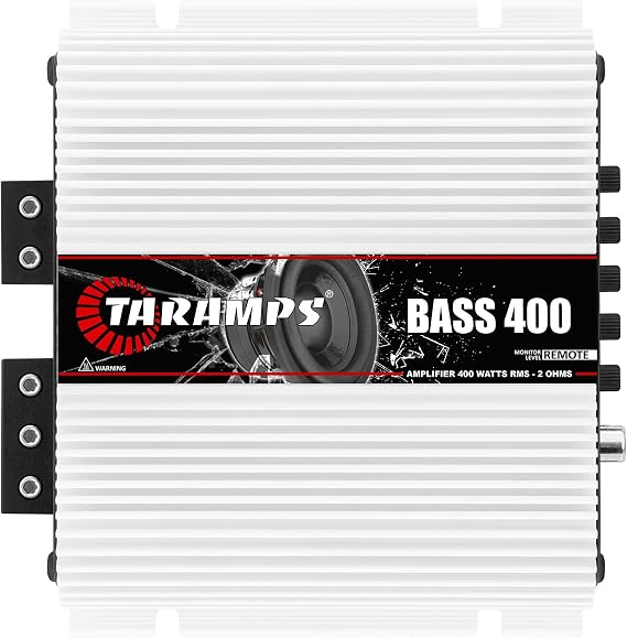 Taramps BASS 400 2 Ohms 400W RMS Monoblock Subwoofer Car Audio Amplifier