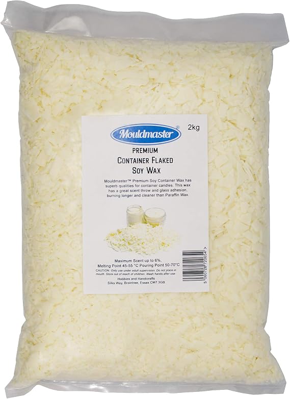 Mouldmaster Premium Container Soy Wax Flaked 2 KG, 2Kg