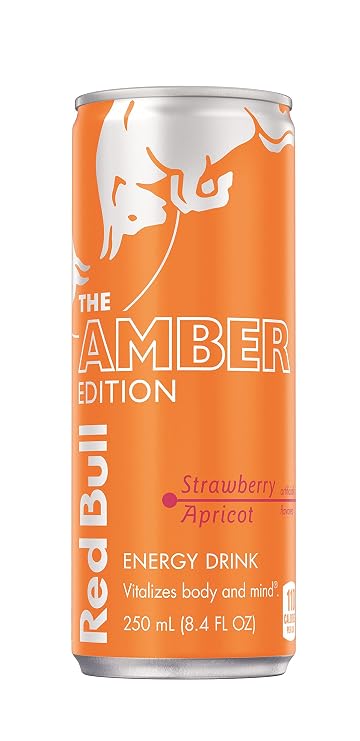 Red Bull Energy Drink, Strawberry Apricot, Amber Edition