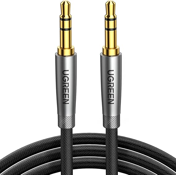 UGREEN 3.5mm Audio Cable, Nylon Braided, Male to Male, Hi-Fi Sound, 1.5FT