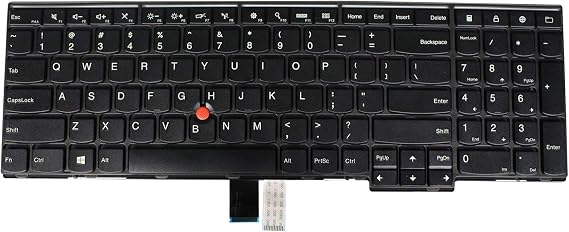 US Layout Replacement Keyboard for Lenovo ThinkPad T540 T540p L540 W540 W541 T550 W550 W550s T560 L560 L570 P50s Laptop (NO Backlit)
