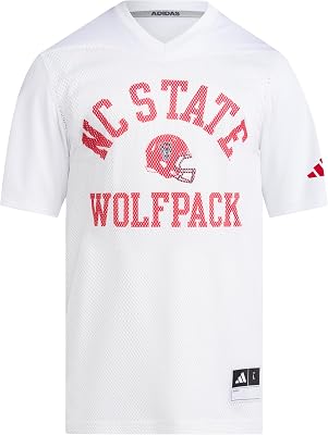 Adidas Mens North Carolina State University Tailgate American Football Jersey