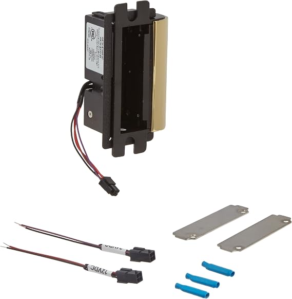 HES 1006 Series Stainless Steel Strong and Versatile Internally Mounted Electric Strike Body, Bright Brass Finish