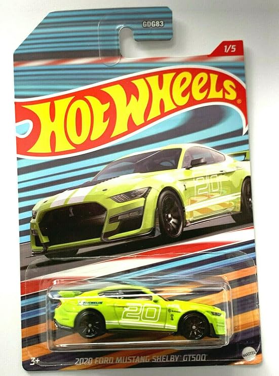 DieCast Hot Wheels 2020 Ford Mustang Shelby GT500 (Green) - 2022 Themed Exotics Series 1/5