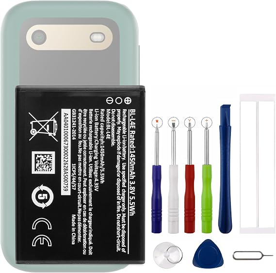 NEW BL-L4E Replacement Battery for Nokia 2660/Nokia 8210 with Technical Toolkit.