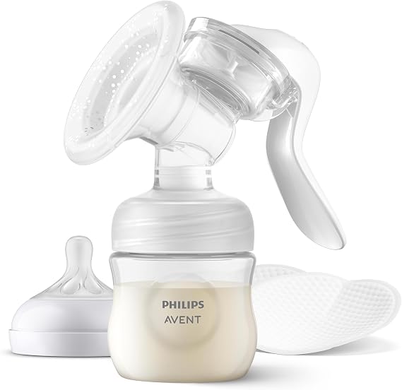 Philips Avent Natural Motion Manuel Göğüs Pompası, Sessiz ve Taşınabilir Tasarım, Doğal Emme Ritmi, Silikon Başlık, Kolay Temizlik, Emzik ve Saklama Diskli, SCF430/10