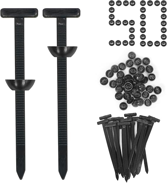 50pcs 90mm Nylon Universal Cable Tie Buckle, Heavy Duty Self-Locking Zip