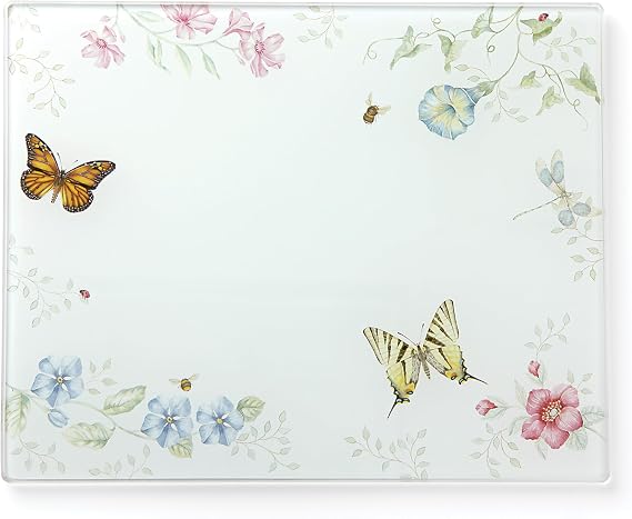 Lenox Butterfly Meadow Large Glass Cutting Board