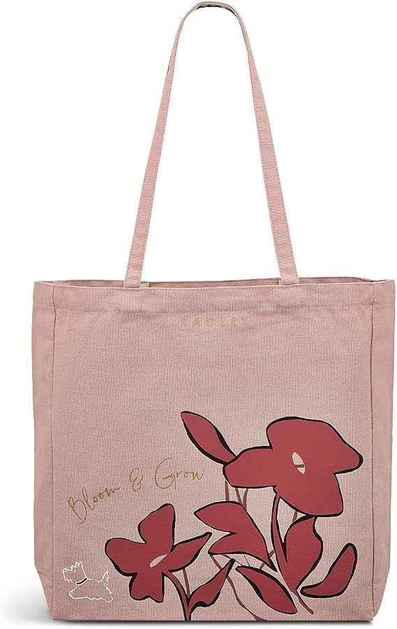 RADLEY London Bloom & Grow Responsible Small Reusable Recycled Canvas Tote Bag