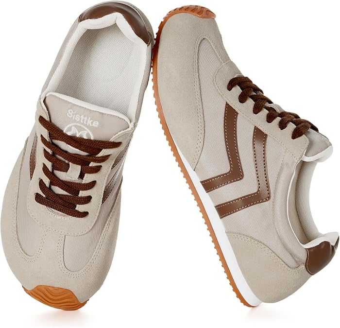 Sisttke Fashion Sneakers for Women Wide Width Casual Sneakers