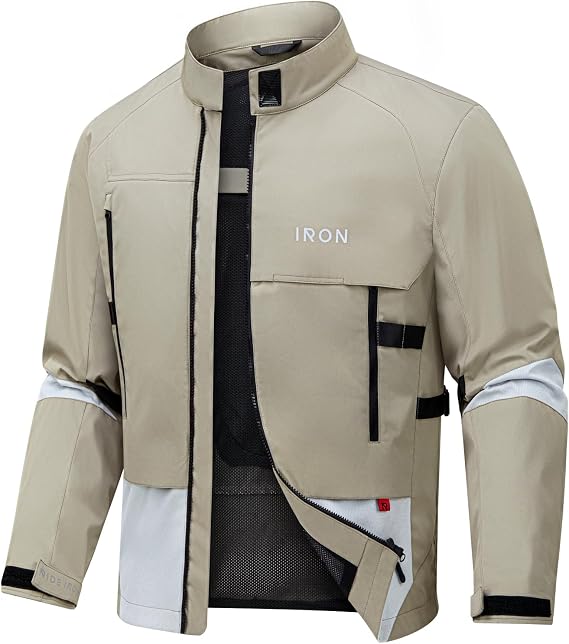 RIDEIRON Summer Motorcycle Riding Jacket with CE Armor