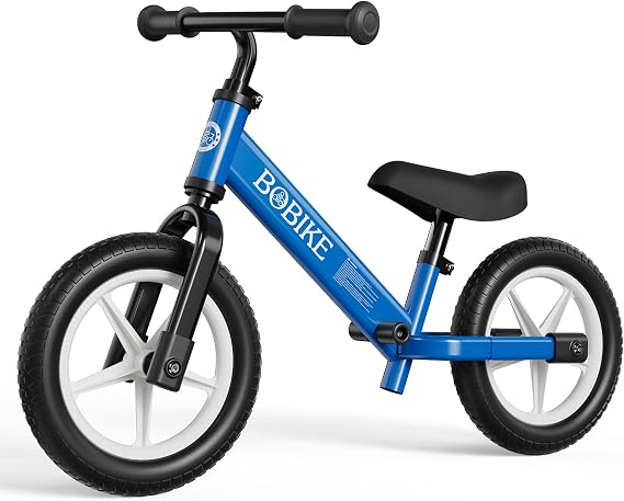 Bobike Toddler Balance Bike Toys for 1 to 4 Year Old Girls Boys Adjustable Seat and Handlebar No-Pedal Training Bike Best Gifts for Kids
