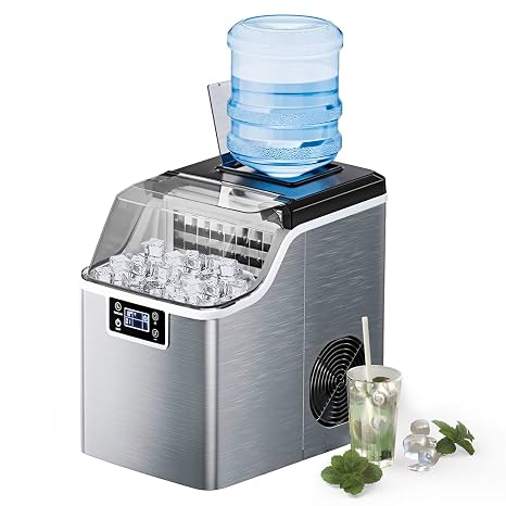 ARLIME Countertop Ice Maker, Portable Self-Cleaning Ice Machine