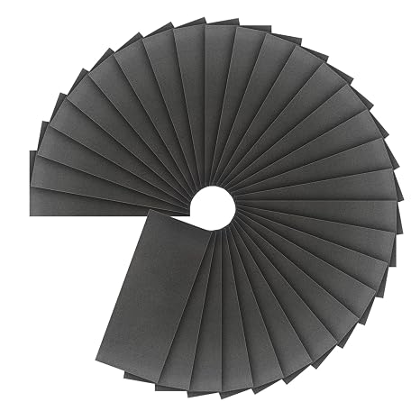 Premium 30-Sheet 320 Grit Wet Dry Sandpaper, 9 x 3-2/3 Inch