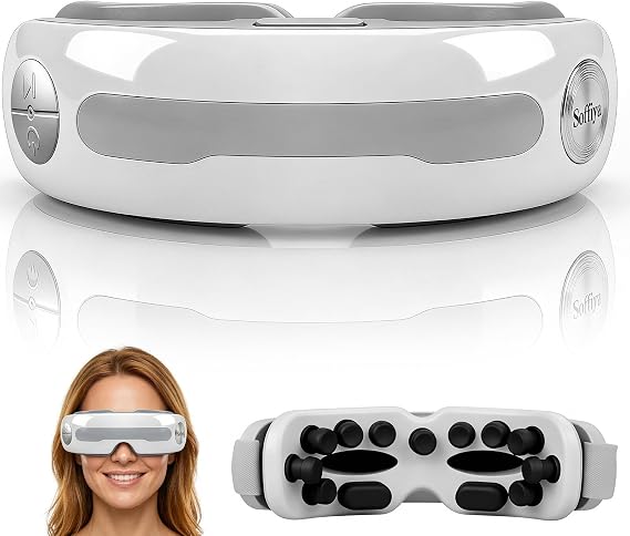 Eye Massager with Steam & Vibration for Eye Strain & Dryness Relief Steam, Vibration, Eye Strain Relief, Dryness Relief
