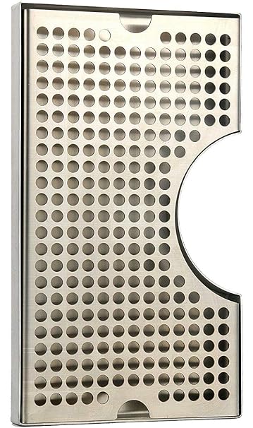 C604 Cut-Out Surface Drip Tray, No Drain, Fits 3" Column, Cut Out, 5" x 5"
