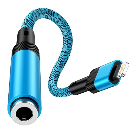 Lightning to 3.5 mm Jack Adapter [MFi Certification] iPhone Aux HiFi Headphones Dongle Audio Cable Compatible with iPhone 14 Pro 14 Pro Max 14 Plus 14 13 12 11 SE XS XR