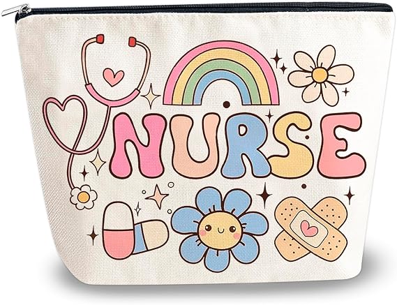 Nurse Gifts For Women Nurse Makeup Bag Nurses Week Gifts | Gift for Nursing Graduates Medical Assistant Birthday Certified Nurses Day Gifts For Work Medical Assistant Cosmetic Bag