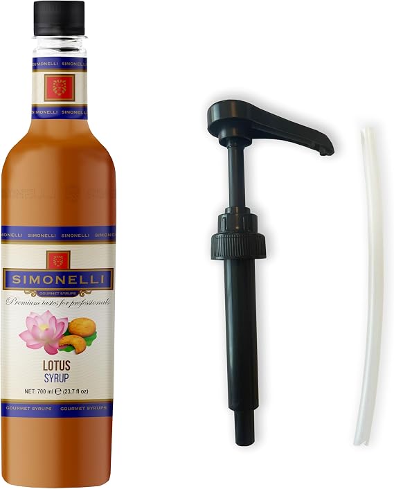 SIMONELLI CHOCOLATE Kahve ve Kokteyl Şurubu Lotus Aromalı 700 ML + POMPA