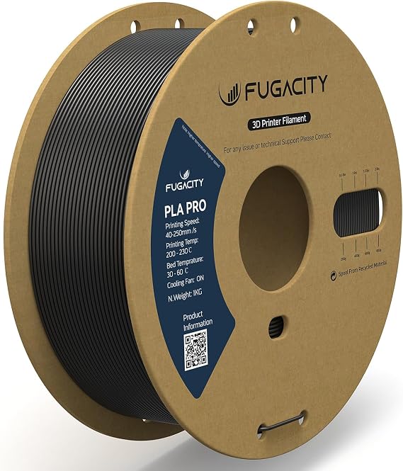 Fugacity PLA Filament 1.75mm, 3D Printer Filament 1KG Spool (N.W 2.2lbs), Dimensional Accuracy +/- 0.02mm, Enhanced Printing Effect Fits Most FDM 3D Printers