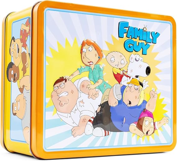 Family Guy Characters Retro Metal Lunchbox | Reusable Storage Tin Container