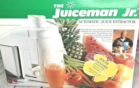 Juiceman Jr. Juicer White Color Electric Juice Maker Model JM-1AC 19 LB