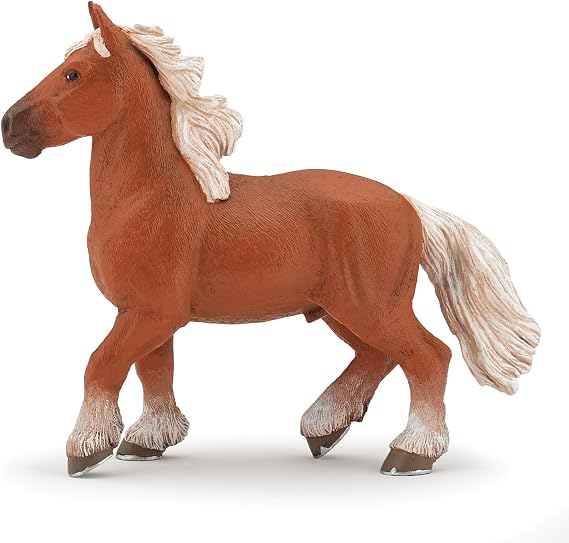 Papo Comtois Horse Figure, Multicolor