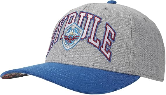 Bioworld The Legend of Zelda Hyrule Shield Gray & Blue Snapback Hat