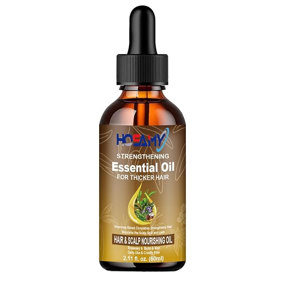 Hair Oil for Normal to Medium Hair - Weightless Scalp & Hair Serum with Rosemary, Biotin & 25+ Botanicals - Smooths Frizz, Soothes Scalp, Adds Shine for Thinning Hair - For Women & Men, 60ml