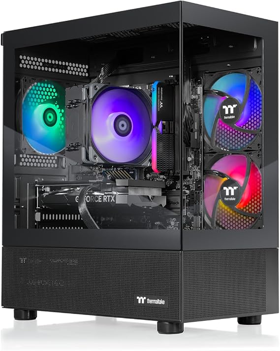 Thermaltake LCGS View i1460-170 Gaming Desktop (Intel CoreTM i5-14400F, ToughRam 16GB DDR5 6000MT/s RGB Memory, NVIDIA GeForce RTX 5060, 1TB NVMe M.2, WiFi, Windows 11) V17B-B760-560-LCS