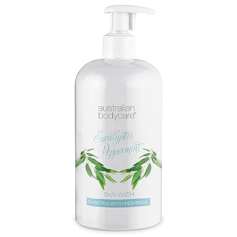 Australian Bodycare Skin Wash Professional 500 ml Tea Tree Oil + Eucalyptus Shower Gel for the Body Softens the Skin Ideal for Blemished Skin or Before Hair Removal with Wax/Shaving
