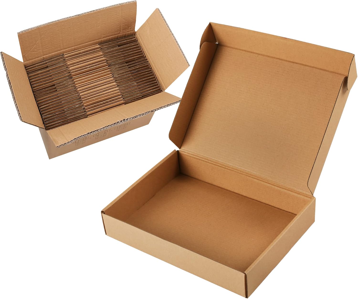 11x8x2 Brown Cardboard Corrugated Boxes 30 Pack, Shipping Boxes for Small Business Mailing Boxes, Mailer Packaging Boxes