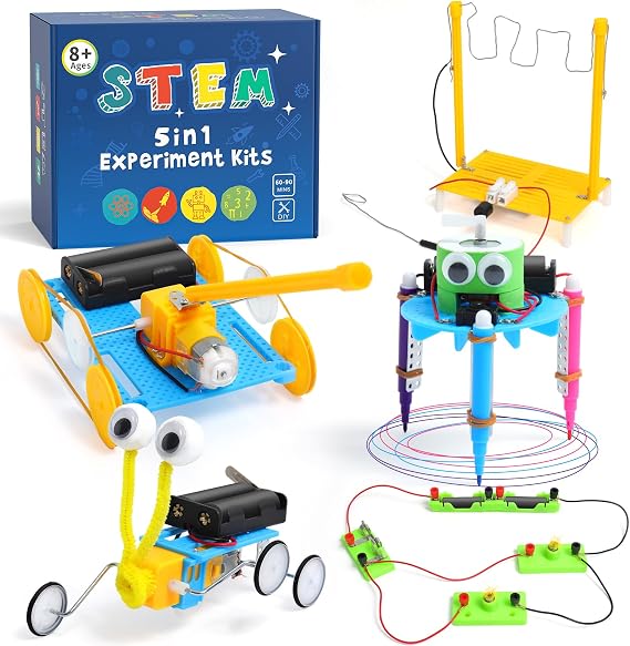 STEM Toys Age 8+, Engineering Science Experiments Kits for Kids(5 Pack Set)
