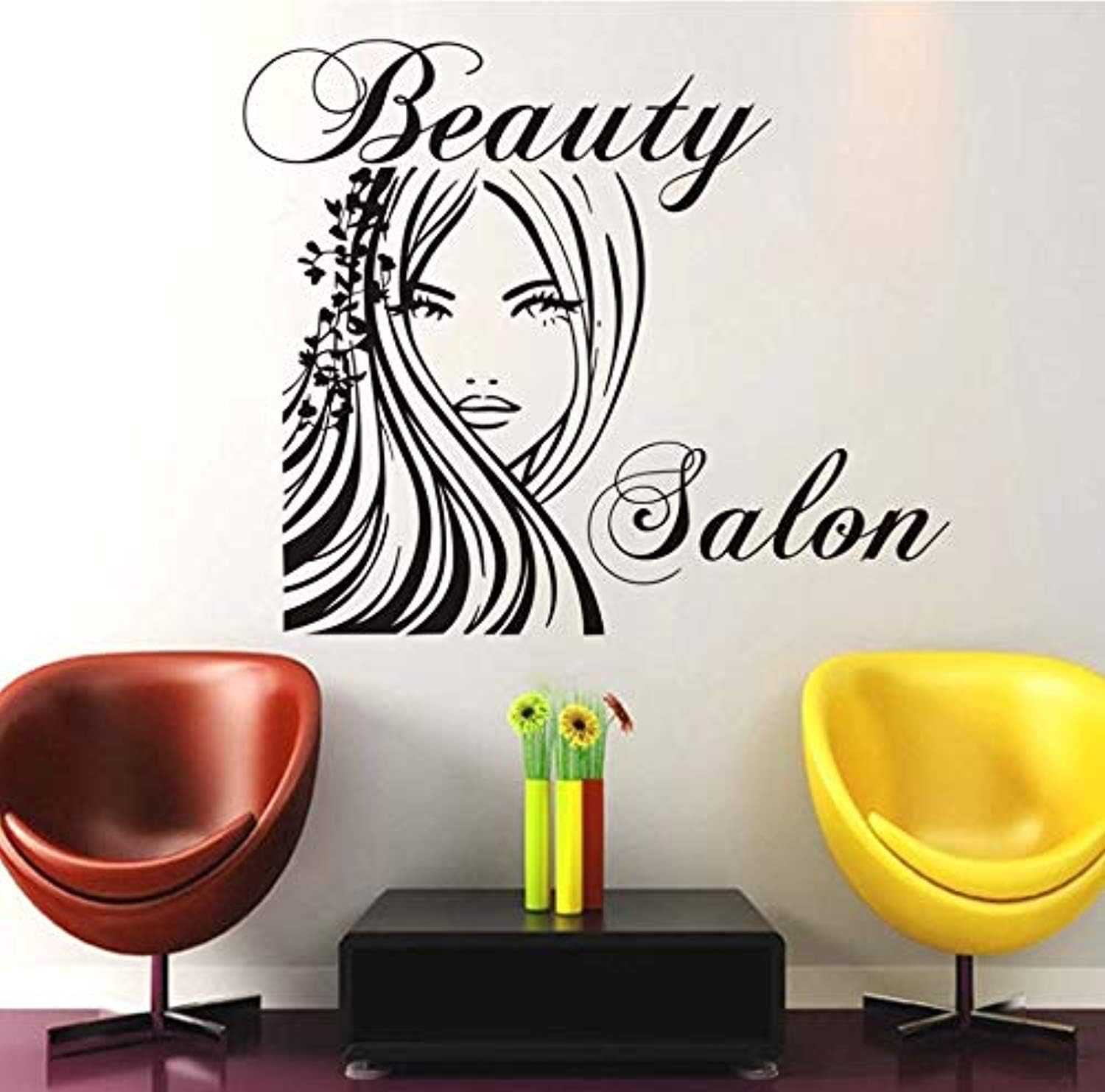Beauty Salon for Living Room Self Adhesive Sexy Woman Removable Wallpaper Art Home Decoration Accessories Wall Decals Decor Vinyl Sticker IR6829