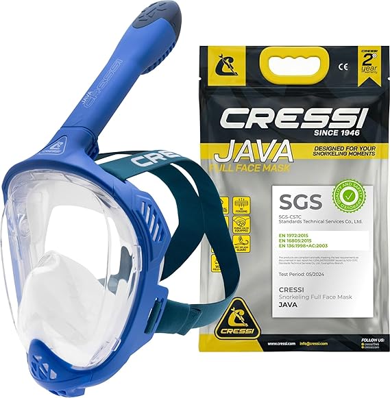 CRESSI since 1946 Java Adult Full Face Mask Compact Fit
