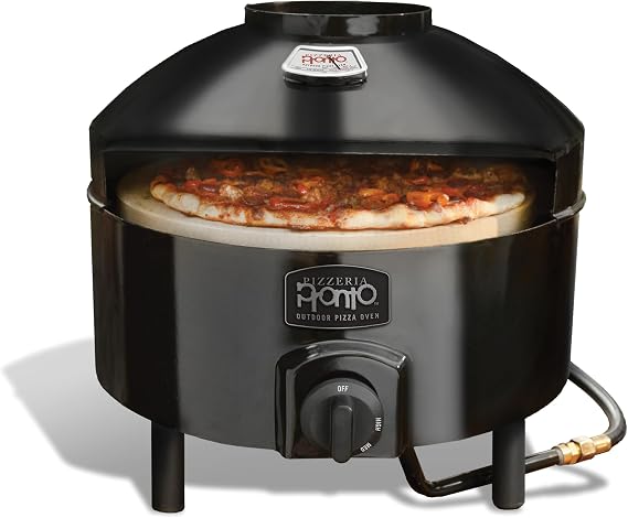 Pizzacraft Portable Outdoor Pizza Oven - Stonebaked Pizza Oven - Thermabond Technology, Even Heat Distribution, and 2 Baking Stones - Stainless Steel - Perfect for Backyard, Camping, and Tailgating
