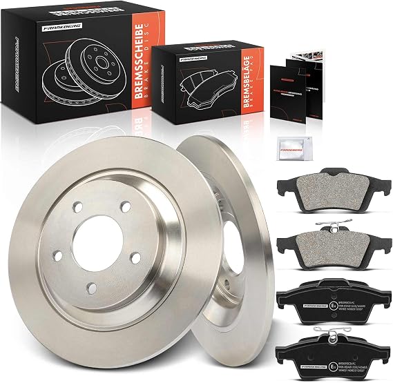 Frankberg Brake Set Including 2x Brake Discs + 4x Rear Brake Pads