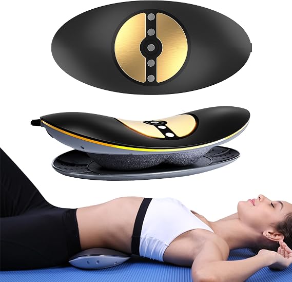 Lumbar Traction Device for Lower Back Pain,Lumbar Massager,Sciatica Pain Relief Devices,20-Level Electrotherapy, 3-Level Vibration Massage and Thermal Therapy from 113 to 131F