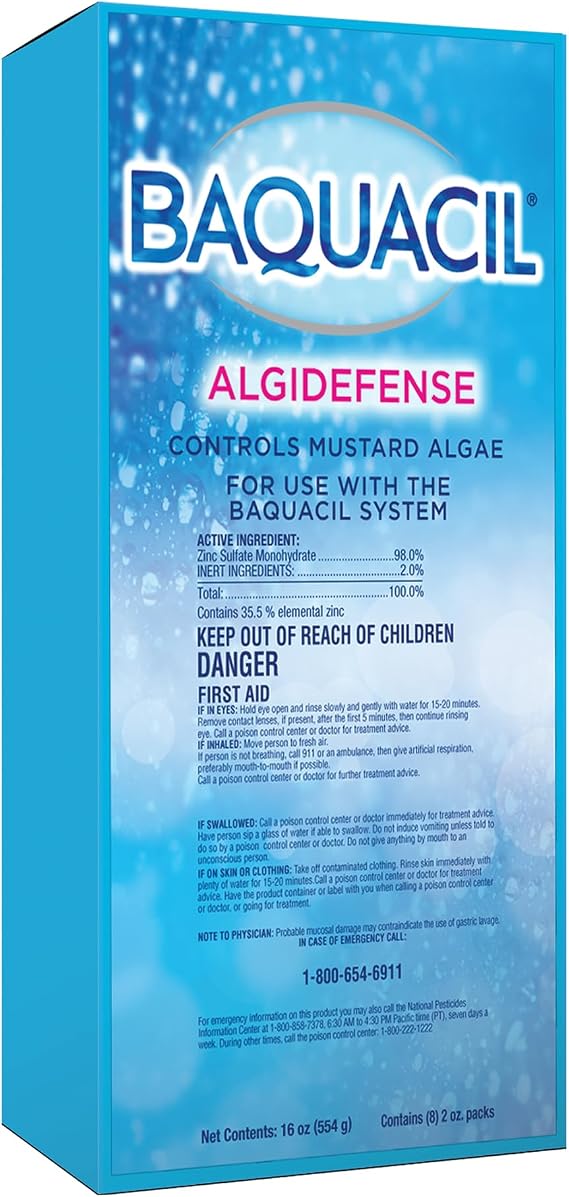 84346 AlgiDefense Pouches Swimming Pool Algaecide Cleanser, 8 ct