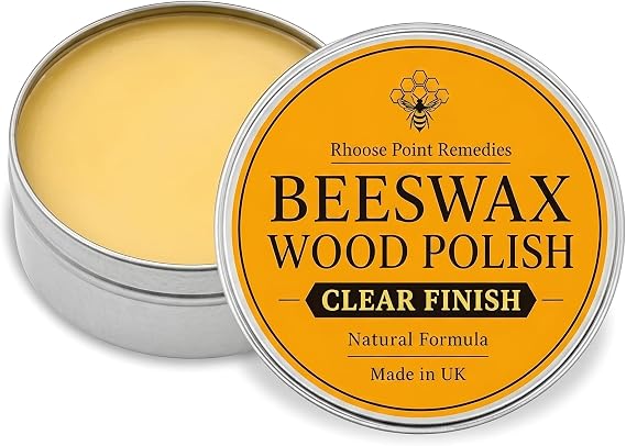 Premium Natural Beeswax Polish for Wood & Furniture, Food Safe - 3.5 Fl Oz