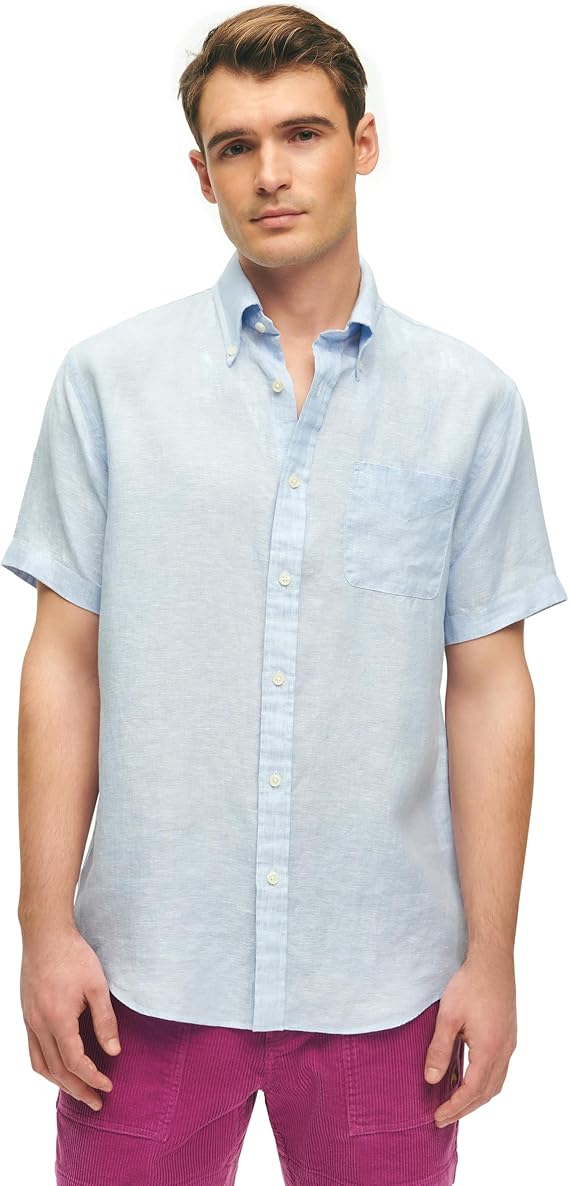 Brooks Brothers Men's Short Sleeve Sport Shirt