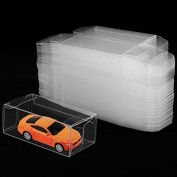 120 PCS 1/64 Display Case for Model Car,Clear Display Case,Storage Display Case,Model Cars Display Case for Hot Wheels,Model Car Display Case Protector,1/64 Scale Display Case(3.2"1.2"1.6")