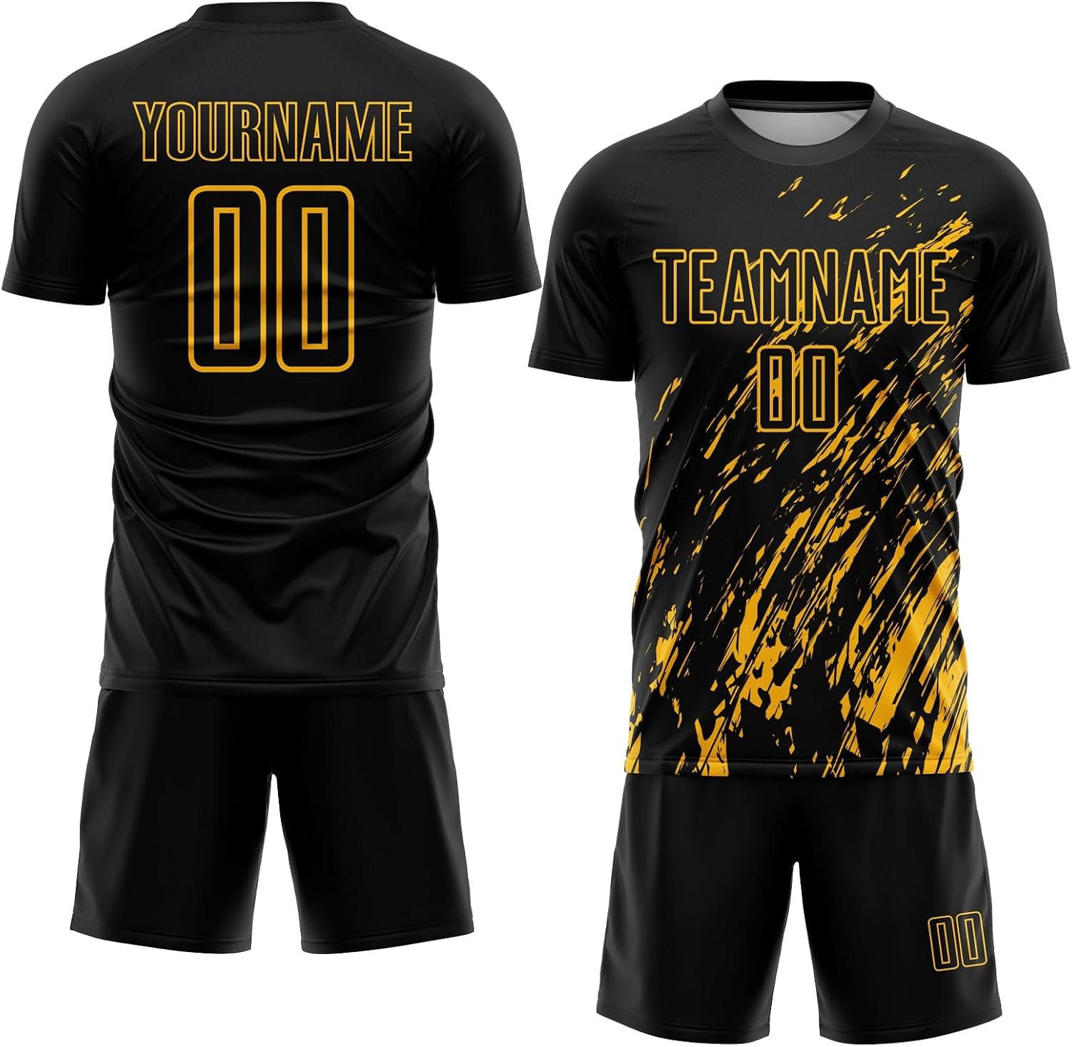 Custom Soccer Jersey Men Women Youth Kids Toddler, Athletic Shirts with Name Number Logo Soccer Team Shirts Shorts Futbol Set
