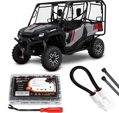 moveland Seat Belt Bypass Compatible with All 2018 Kawasaki Mule Teryx Pro MX FXT  200PCS 8mm UTV ATV Fender Push Clips Compatible with Yamaha YXZ Yiking