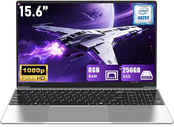NIAKUN Laptop Computer 2026, 15.6 Inch Lap Top PC Window 11 Pro, 8GB RAM 256GB SSD, Int Pentium Gold Processor 4425Y, Bluetooth, MINI HDMI, FHD 1920 * 1080, Office 365, Business