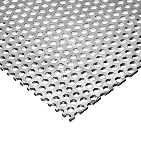 Sandbaggy Perforated Steel Sheet 24" x 48" - Perforated Metal Sheet - A36 Steel - 1/8" Holes (1, 24" x 48")