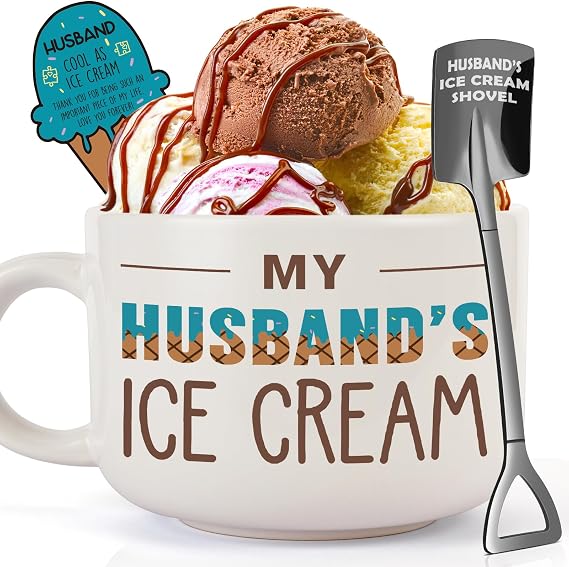 Husband Birthday Gifts from Wife - Husband's Ice Cream Bowl Gift